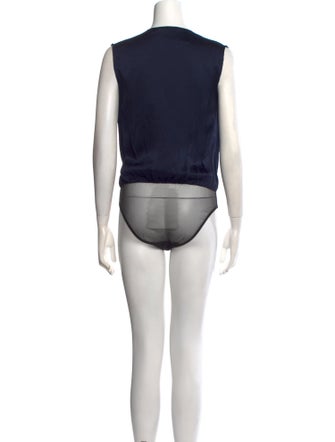 Safiyaa V-Neck Sleeveless Bodysuit