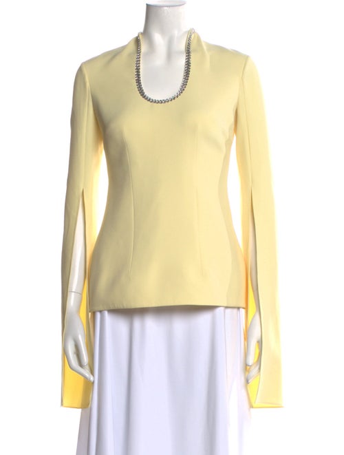 Safiyaa Scoop Neck Long Sleeve Top