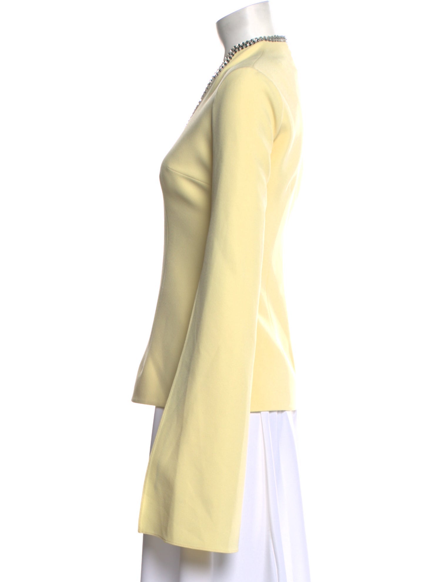 Safiyaa Scoop Neck Long Sleeve Top