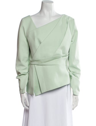 Safiyaa Asymmetrical Long Sleeve Sweatshirt