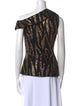 Safiyaa Patterned Asymmetrical Top