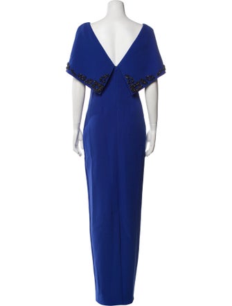 Safiyaa V-Neck Long Dress