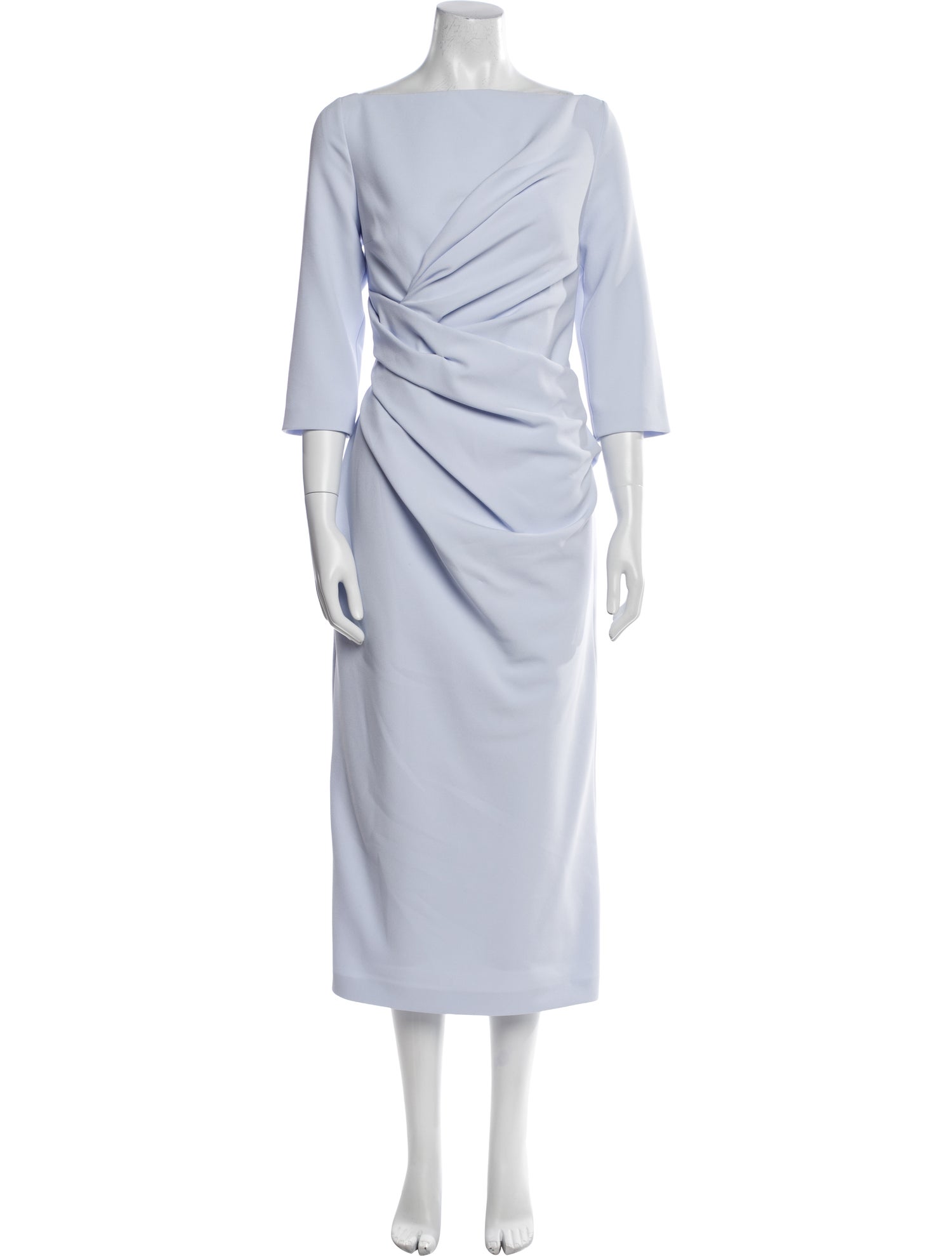 Safiyaa Bateau Neckline Midi Length Dress