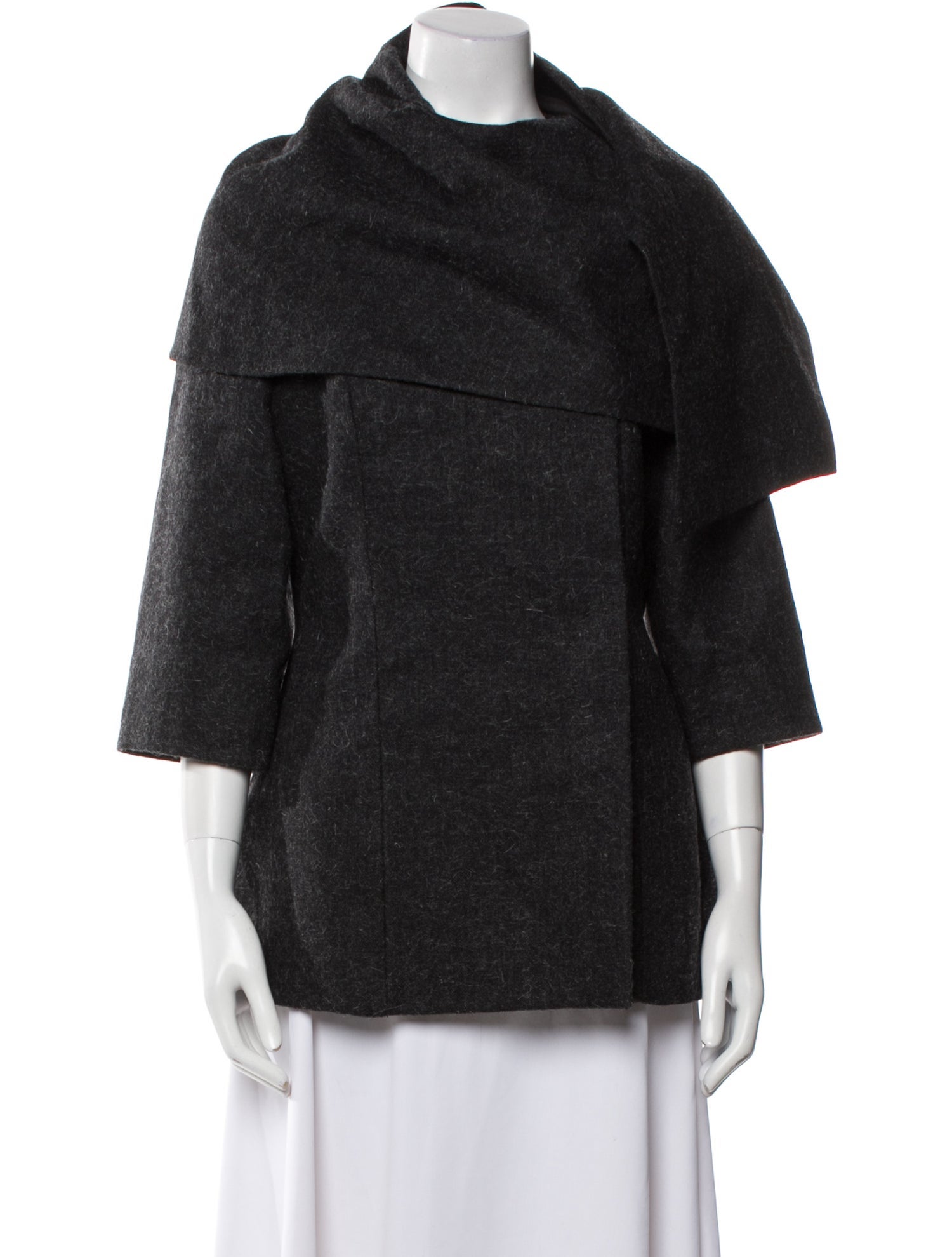 Safiyaa Wool Faux Fur Jacket w/ Tags