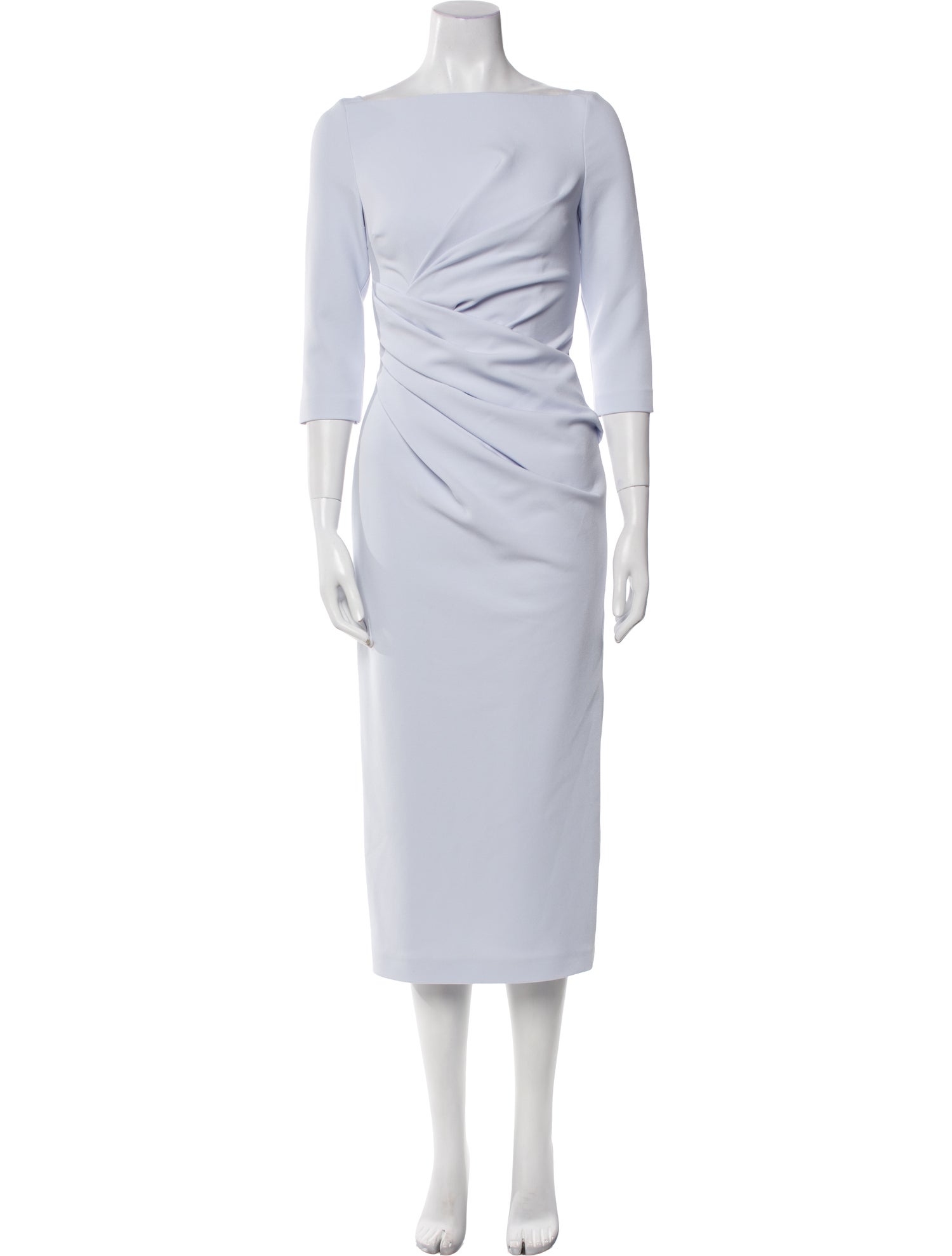 Safiyaa Bateau Neckline Midi Length Dress