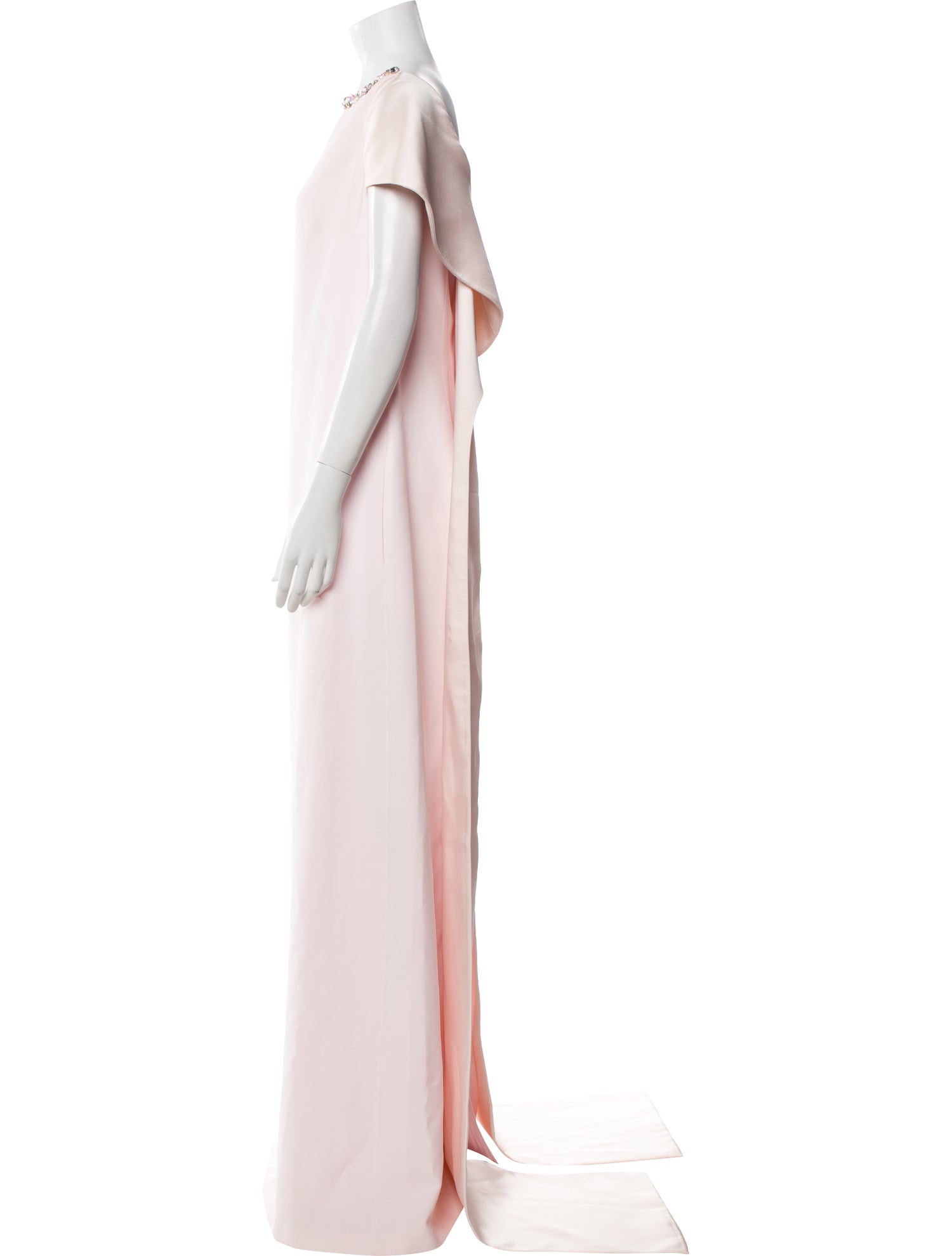 Safiyaa Bateau Neckline Long Dress