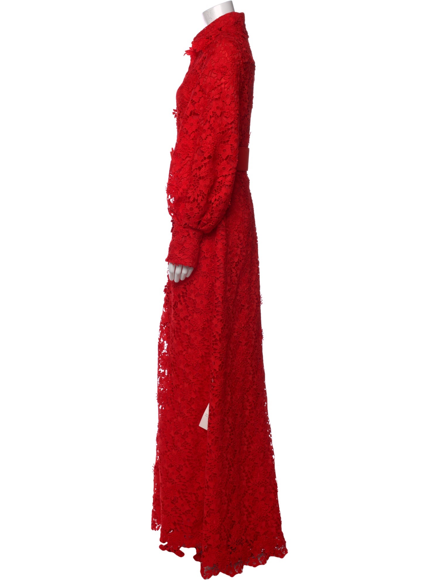 Safiyaa Lace Pattern Long Dress