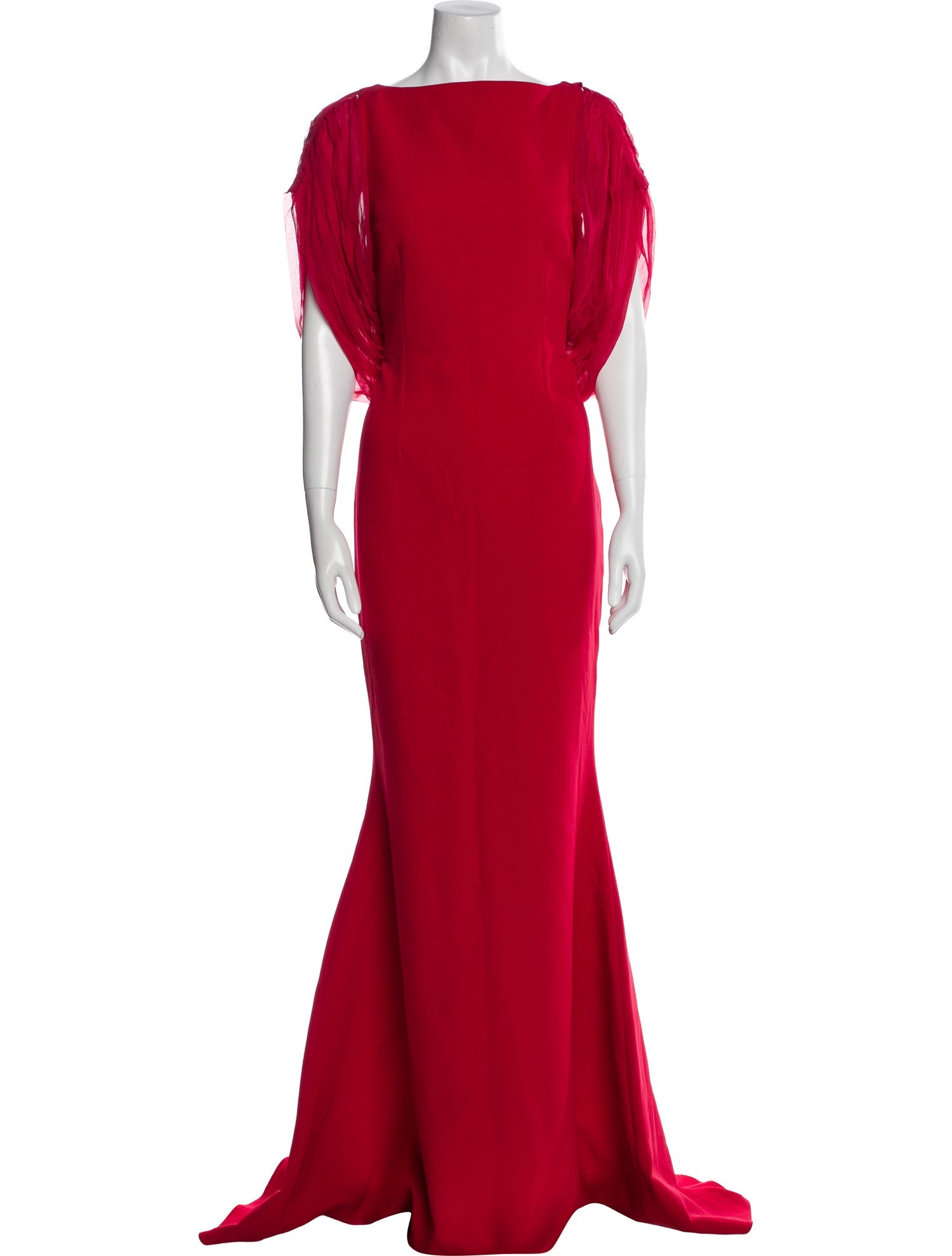 Safiyaa Bateau Neckline Long Dress