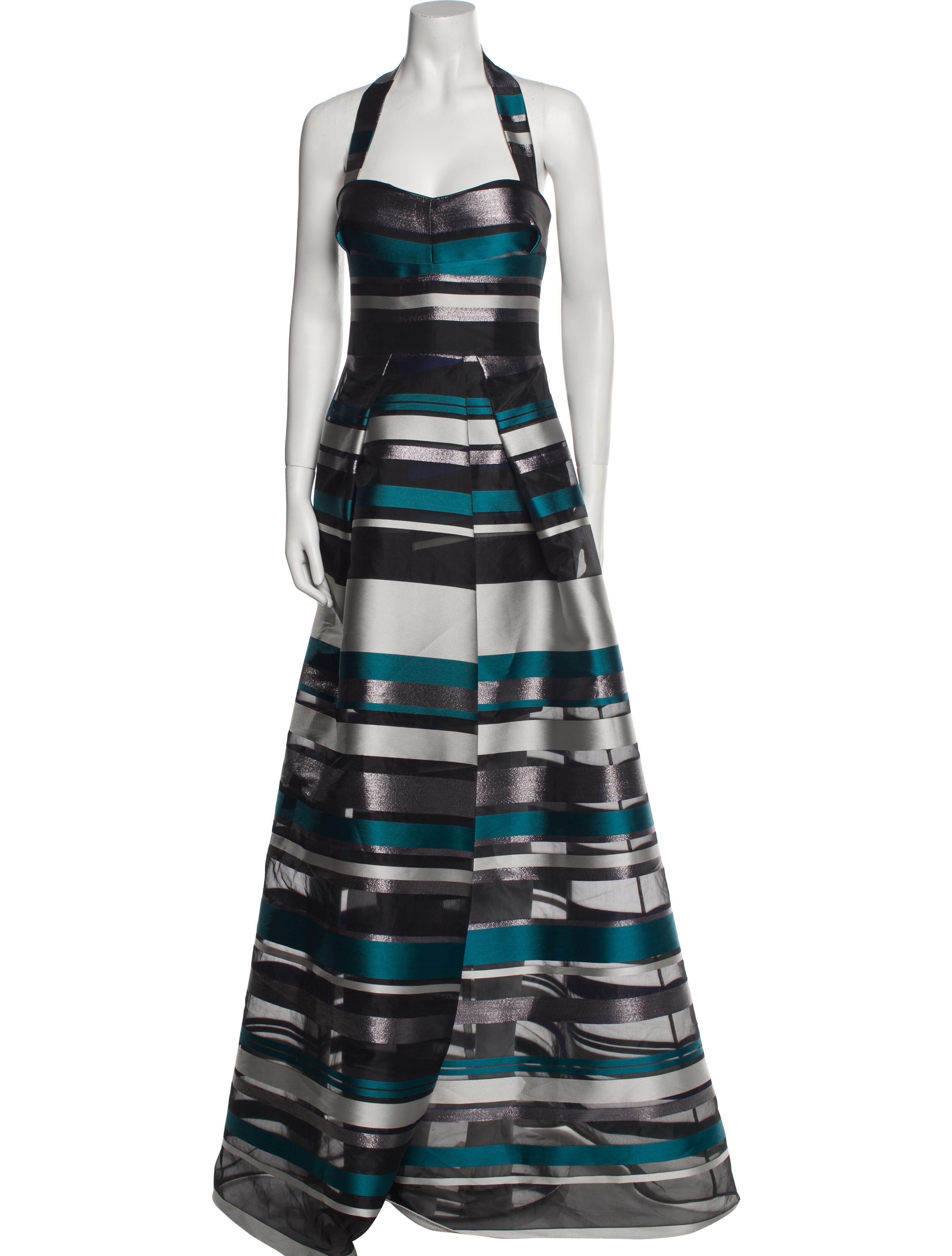 Safiyaa Striped Long Dress