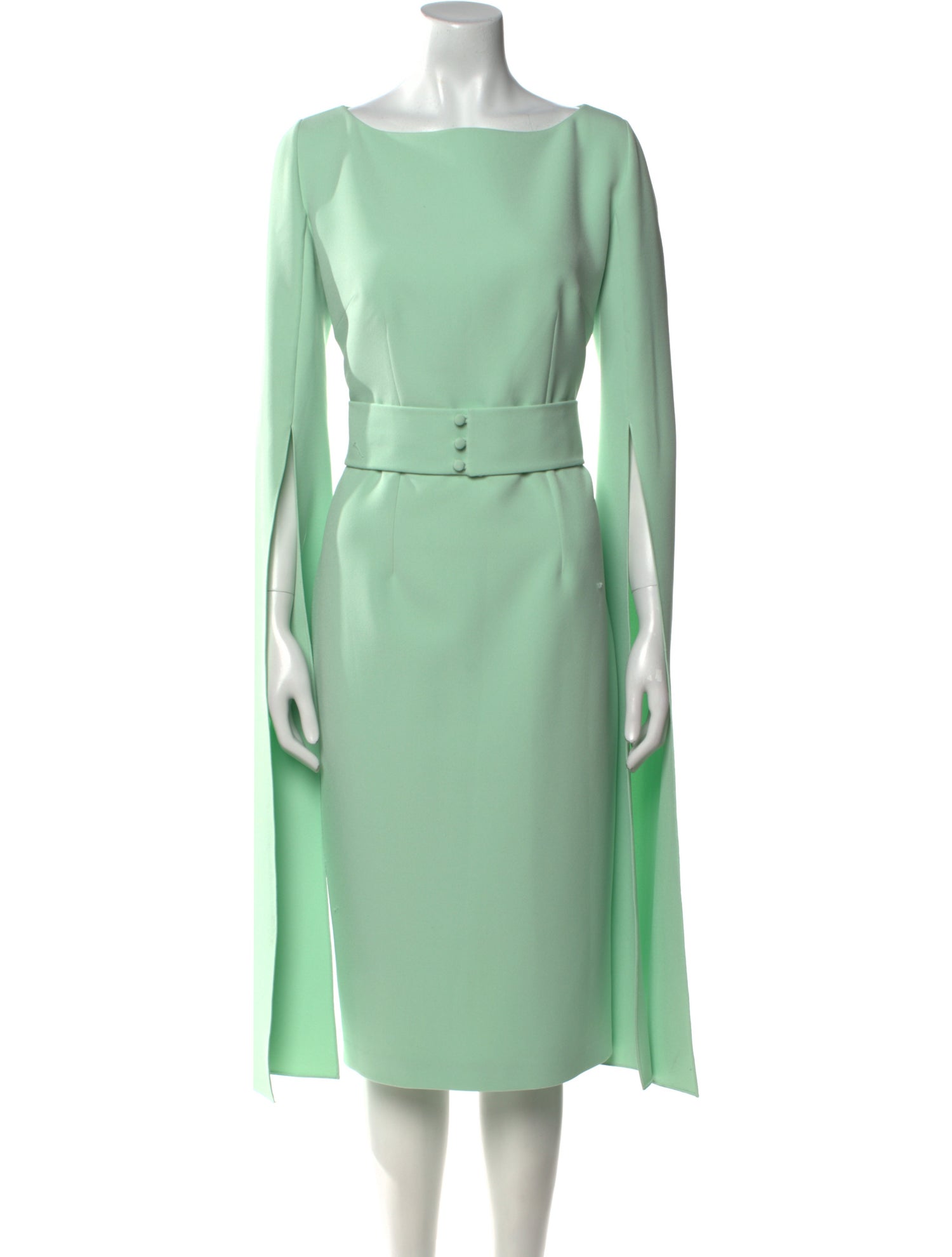 Safiyaa Bateau Neckline Midi Length Dress