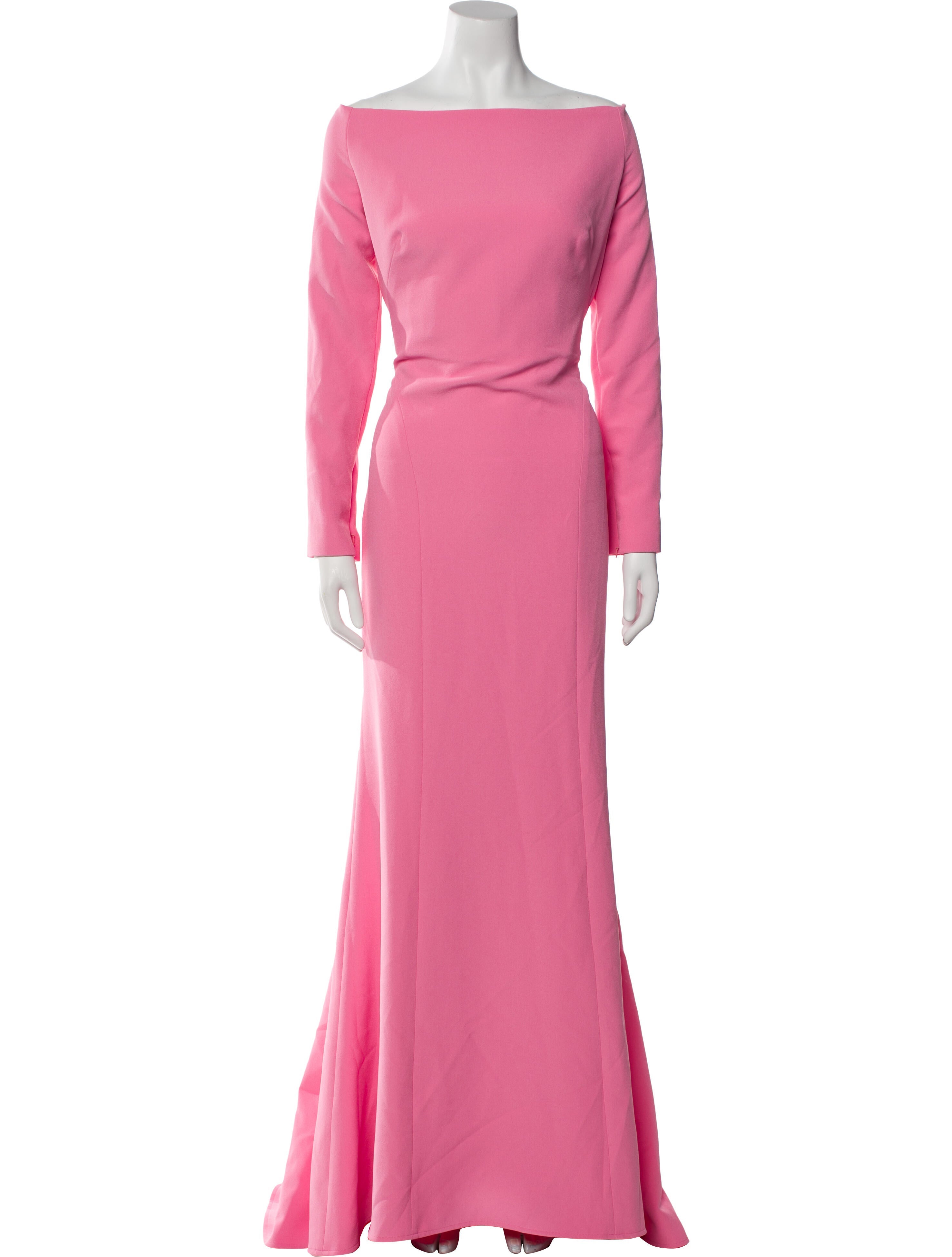 Safiyaa Bateau Neckline Long Dress