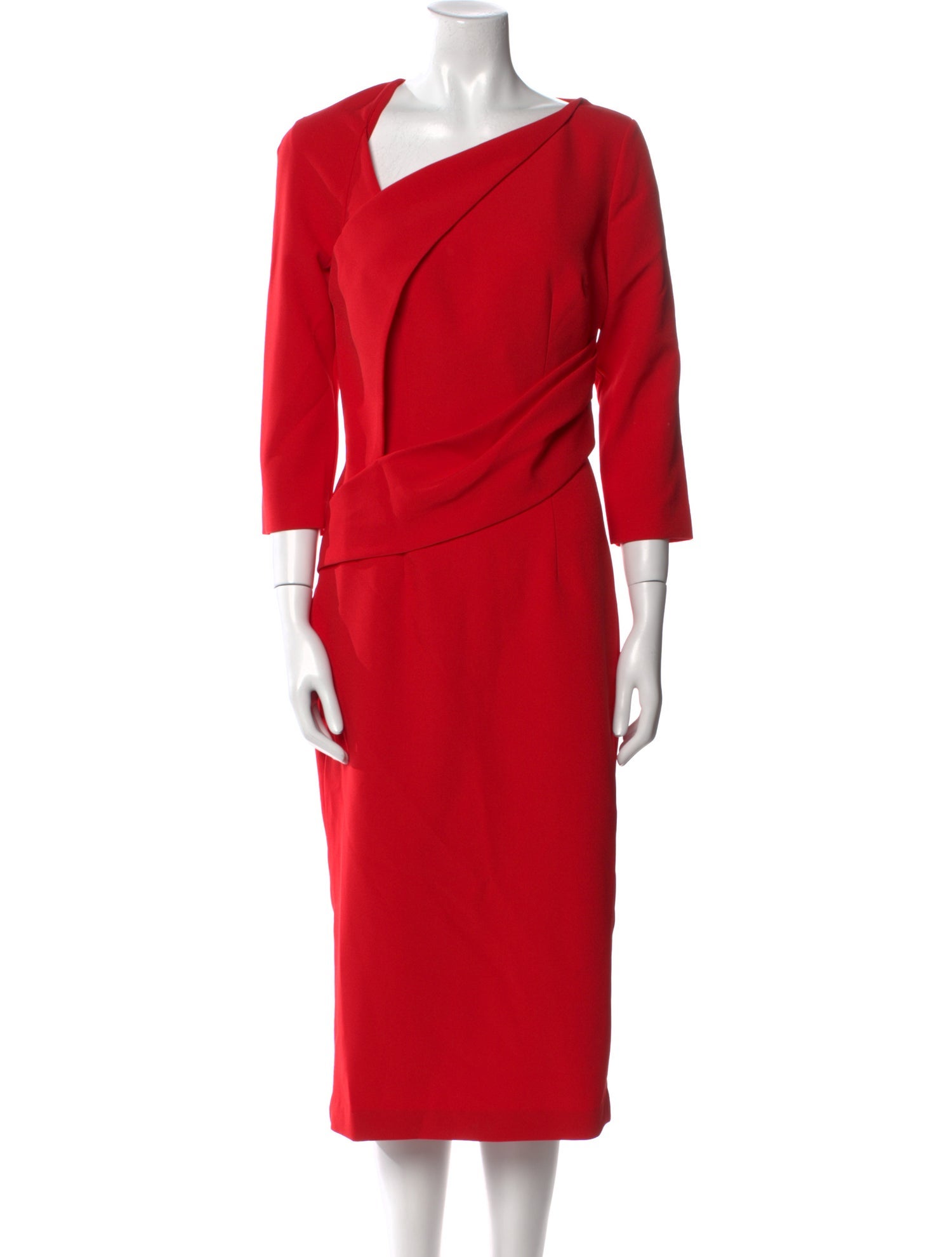 Safiyaa Asymmetrical Midi Length Dress