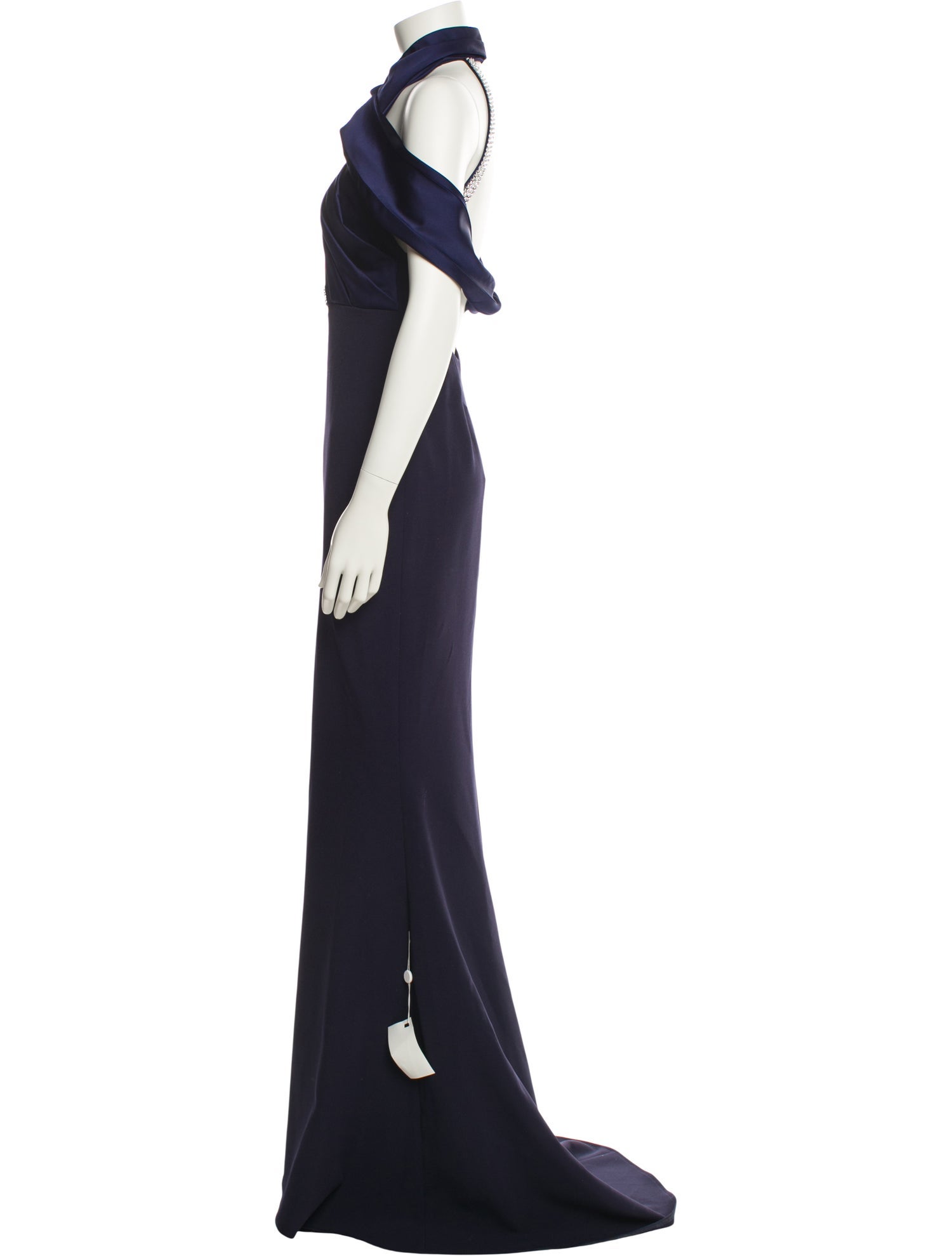 Safiyaa Mock Neck Long Dress