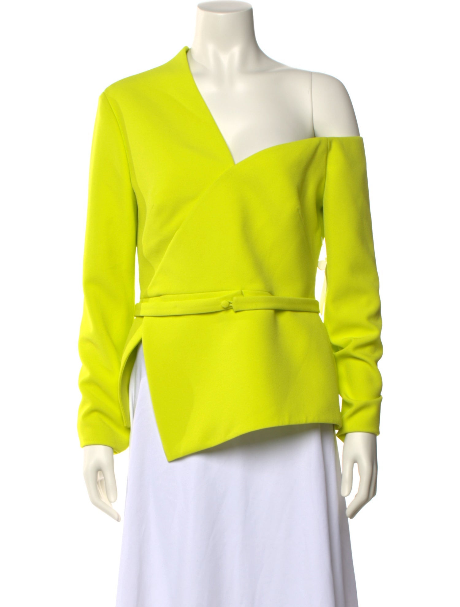 Safiyaa Asymmetrical Long Sleeve Blouse