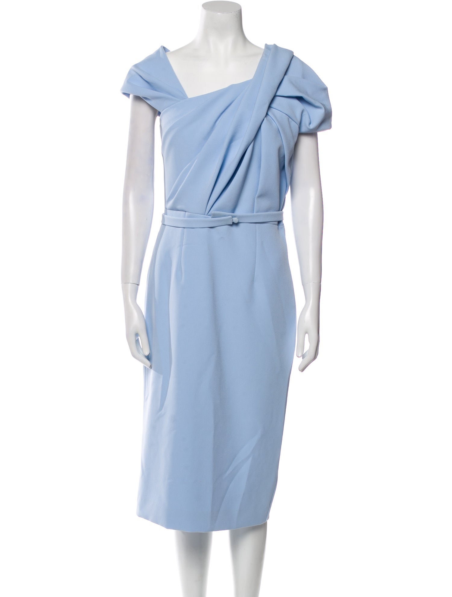 Saffiya Square Neckline Midi Length Dress