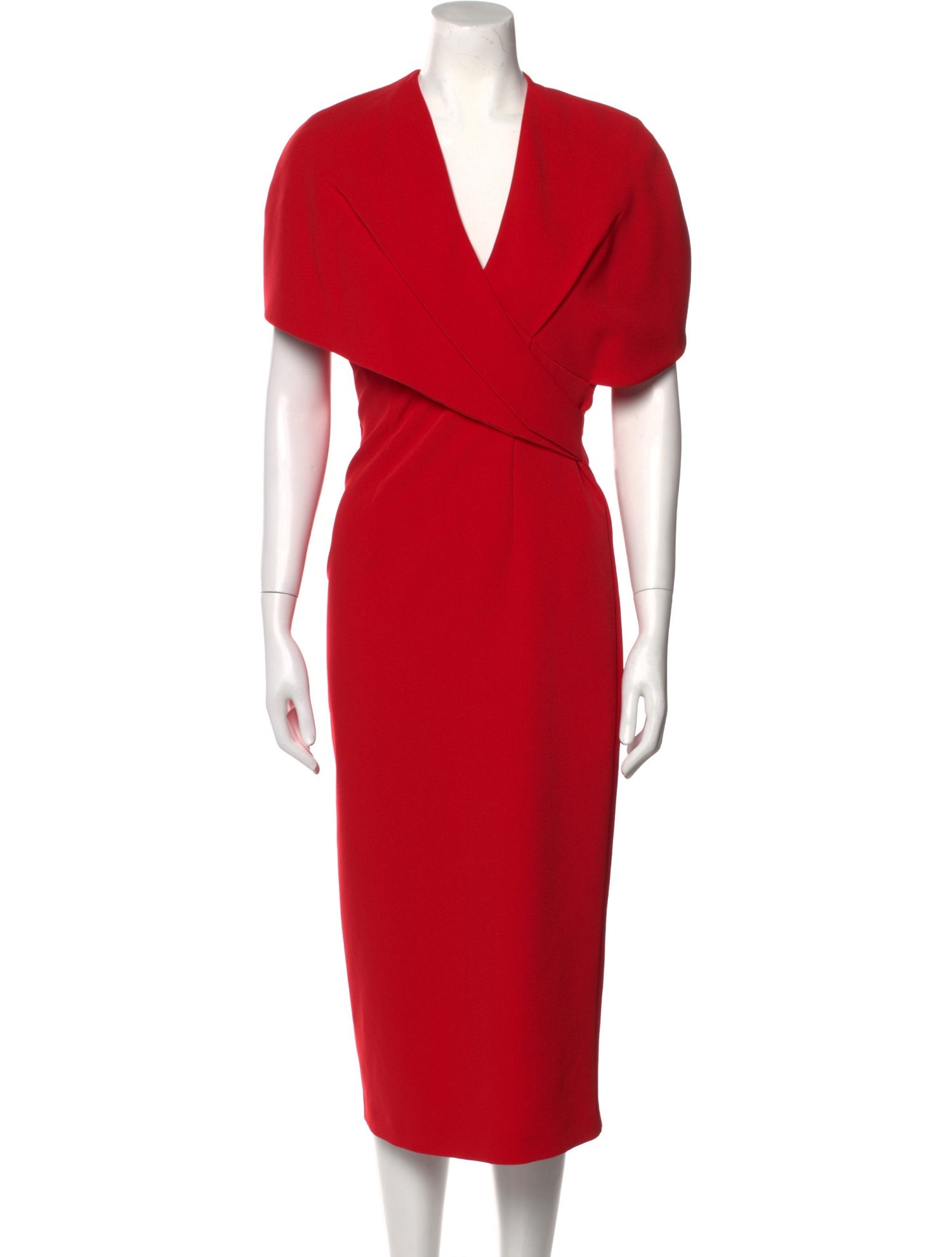 Saffiya V-Neck Midi Length Dress