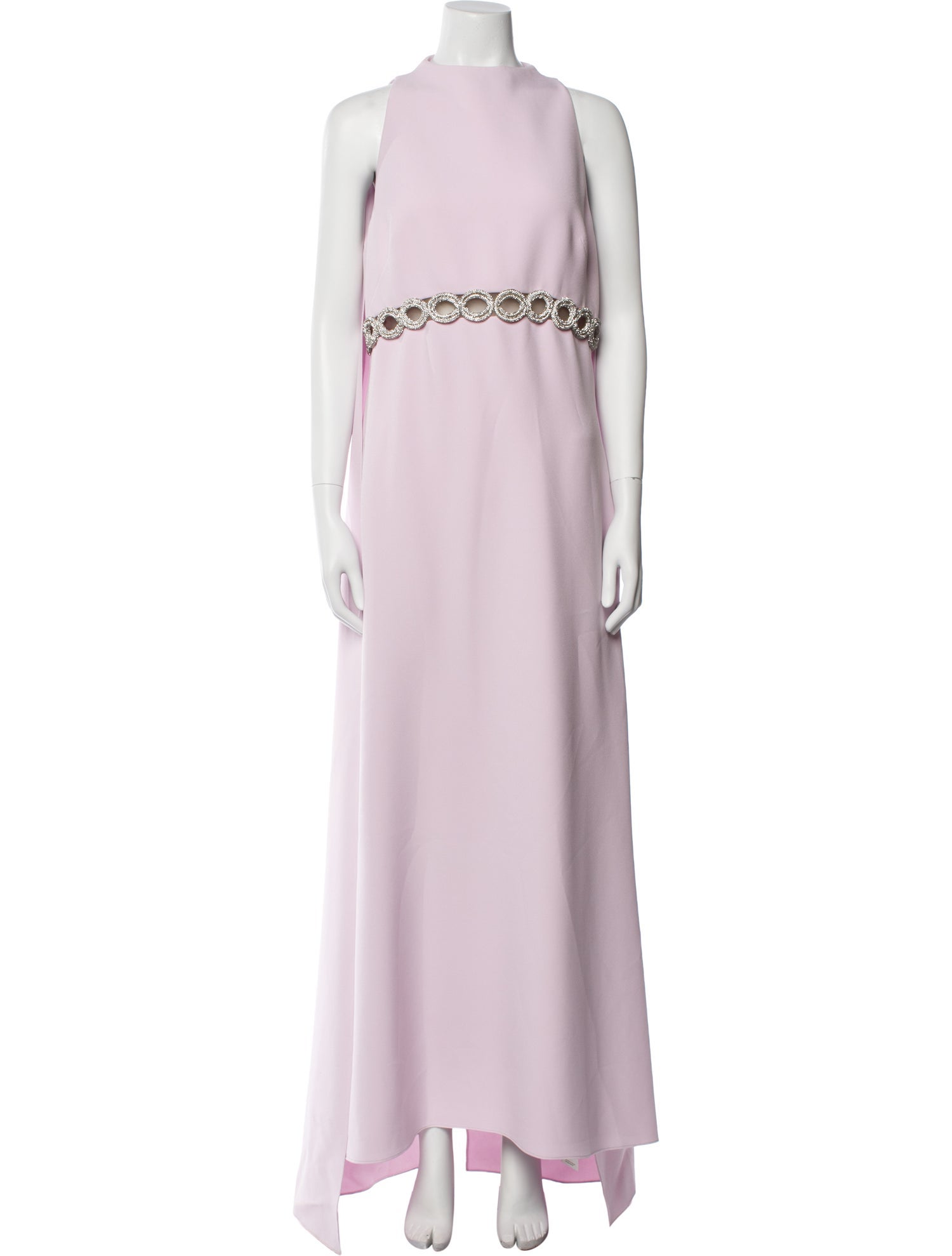 Saffiya Mock Neck Long Dress