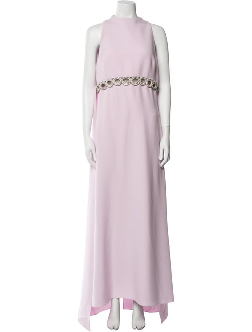 Saffiya Mock Neck Long Dress