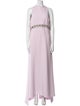 Saffiya Mock Neck Long Dress