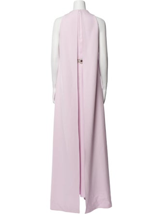 Saffiya Mock Neck Long Dress