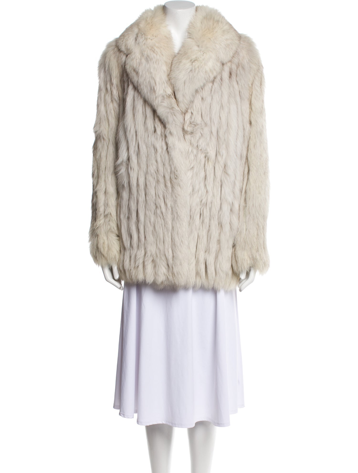 Saga Silk Faux Fur Coat