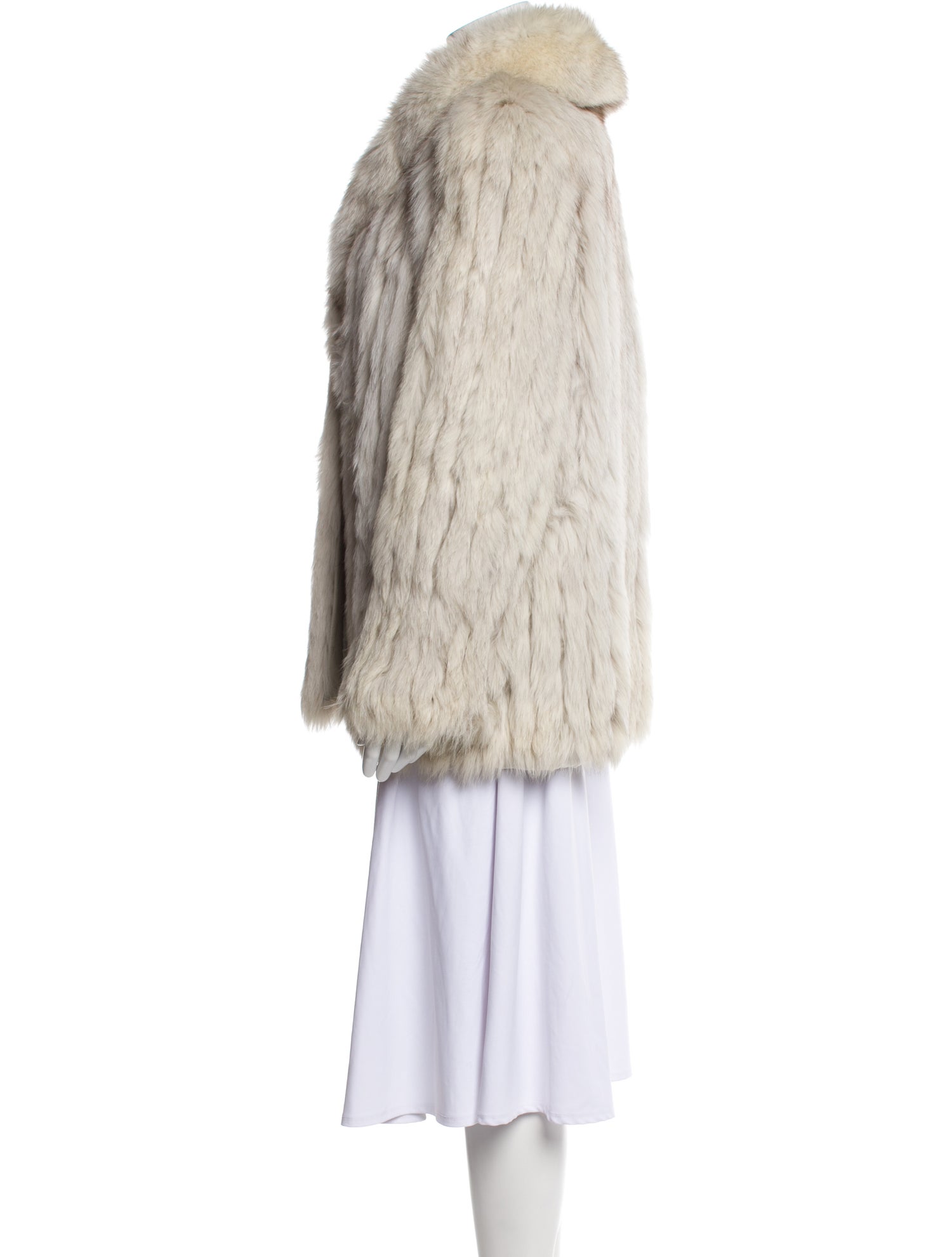 Saga Silk Faux Fur Coat