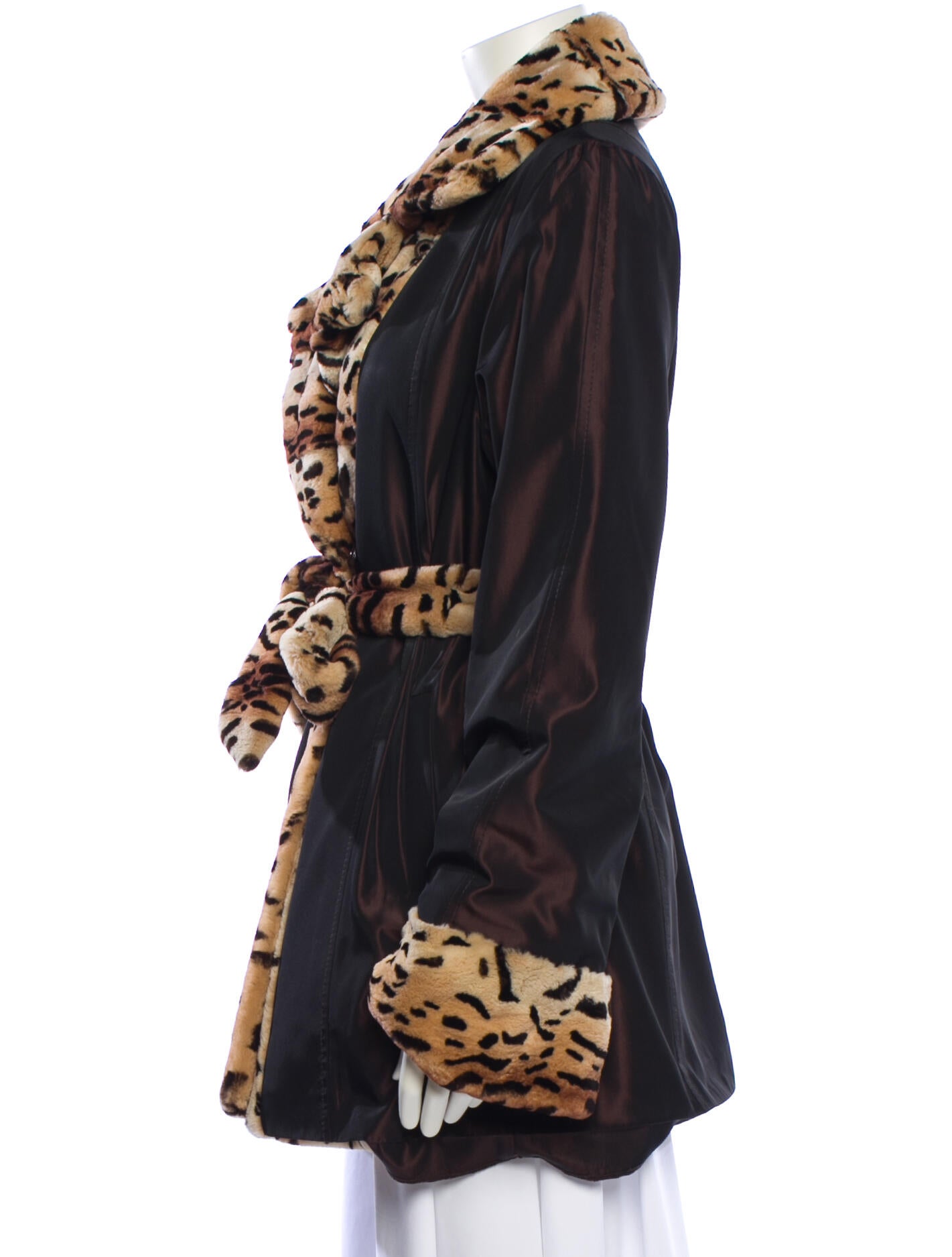 Saga Animal Print Faux Fur Jacket