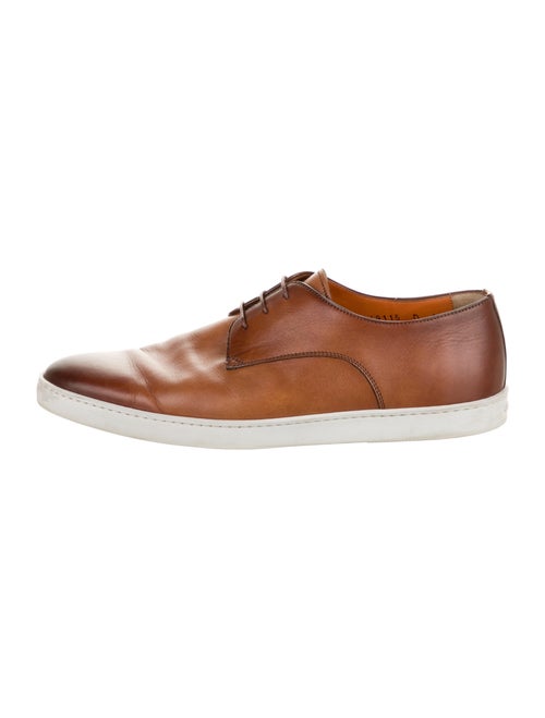 Santoni Leather Derby Shoes Brown