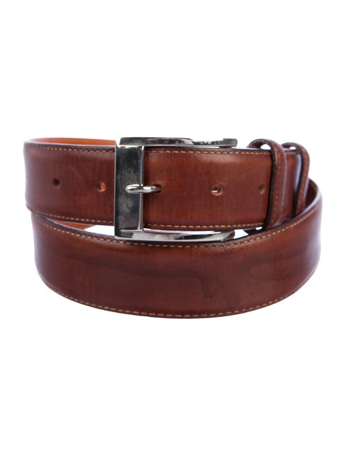 Santoni Leather Belt Brown