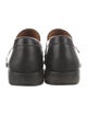 Santoni Leather Lasercut Accents Dress Loafers