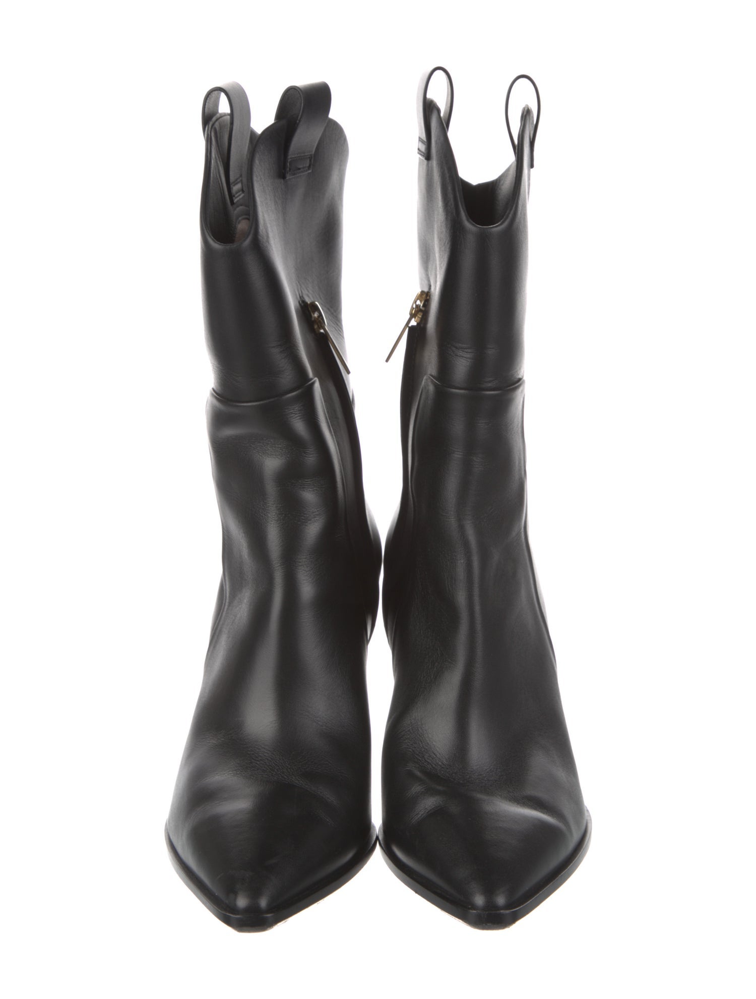 Santoni Leather Western Boots