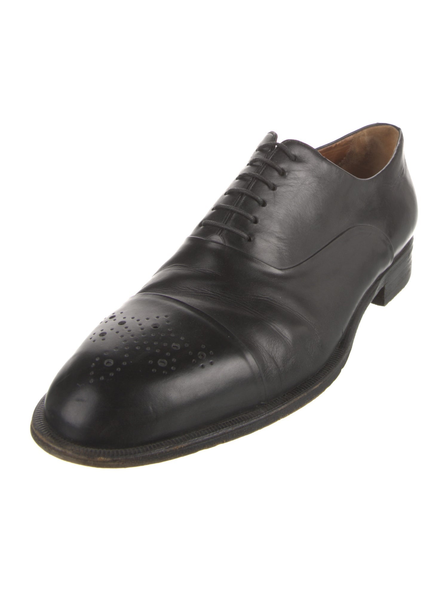 Santoni Leather Oxfords