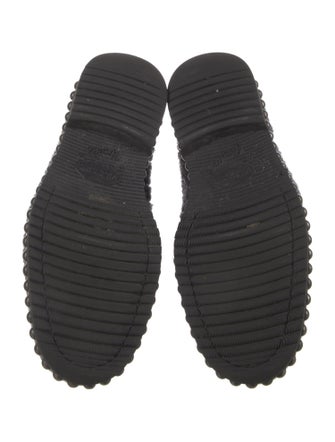 Santoni Shearling Combat Boots