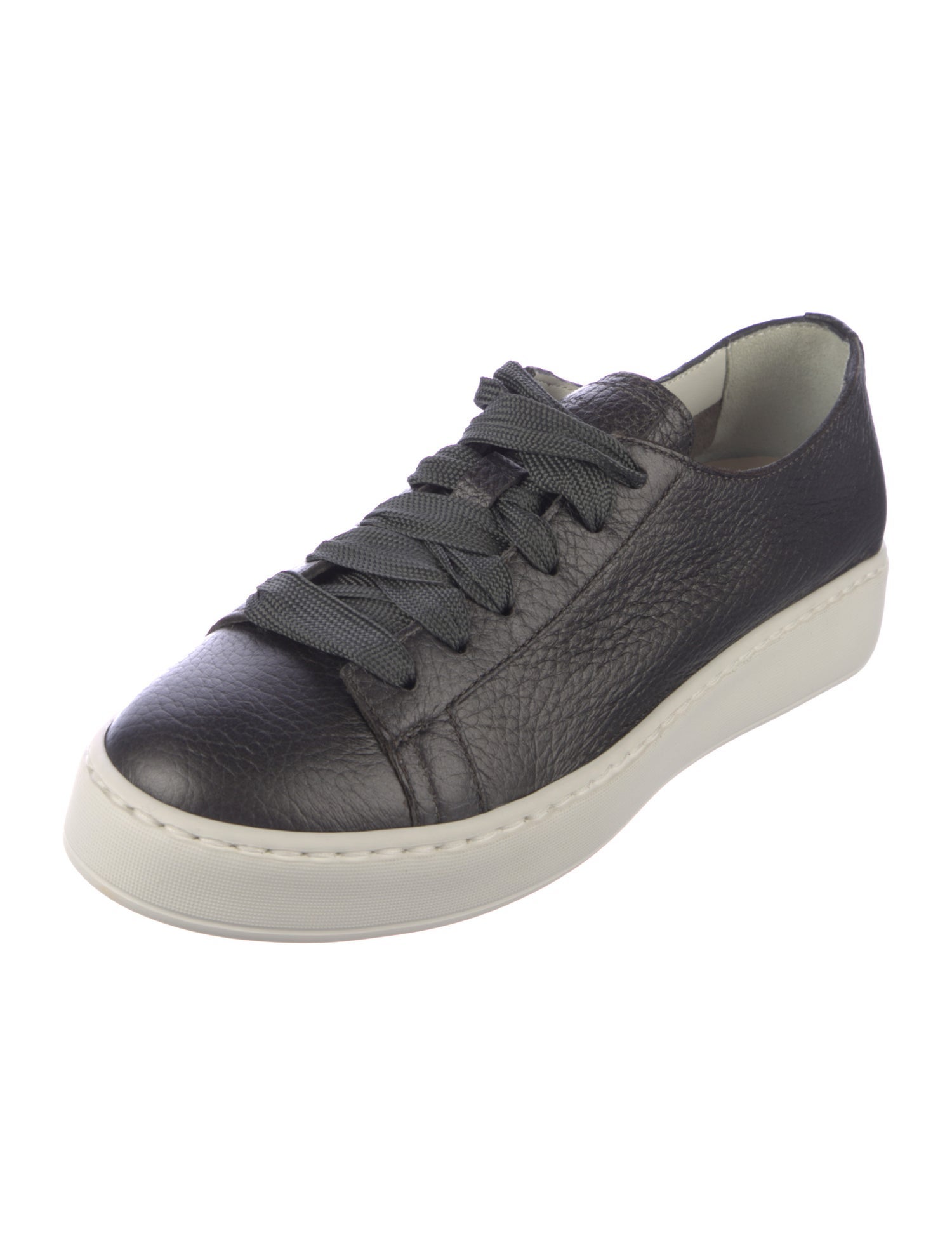 Santoni Leather Sneakers w/ Tags