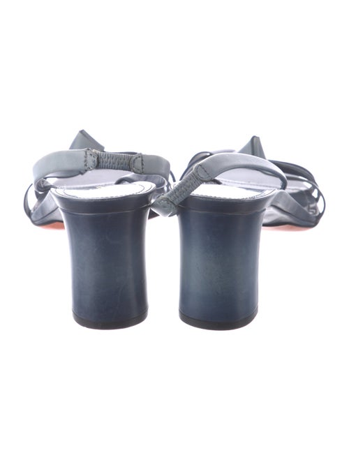 Santoni Leather Slingback Sandals