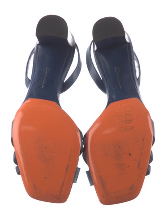 Santoni Leather Slingback Sandals