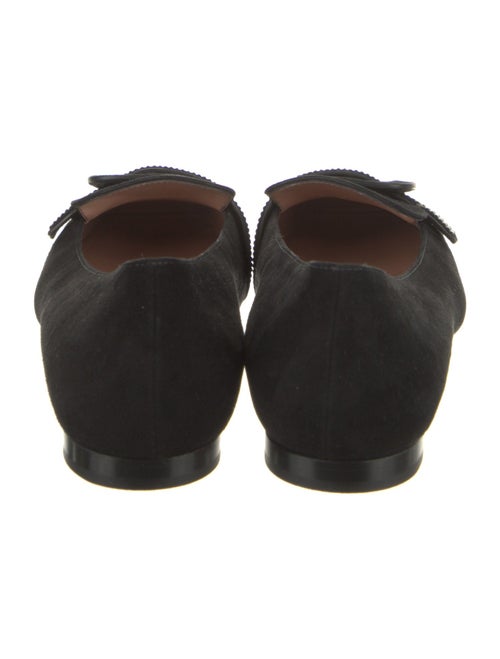 Santoni Suede Crystal Embellishments Loafers