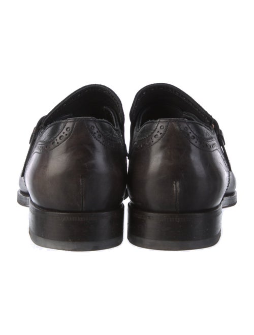 Santoni Leather Monk Straps