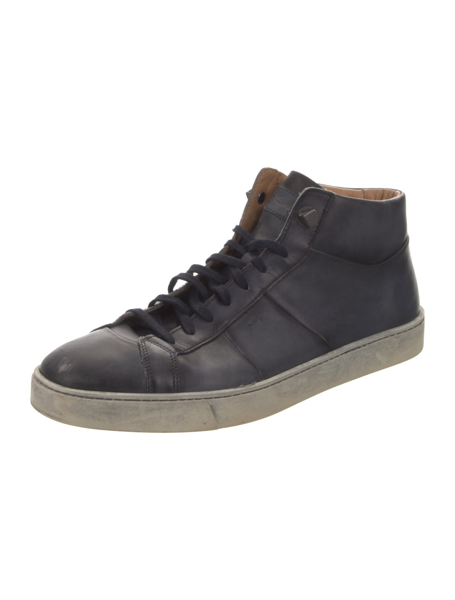 Santoni Leather Sneakers