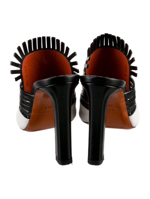 Santoni Leather Printed Slides