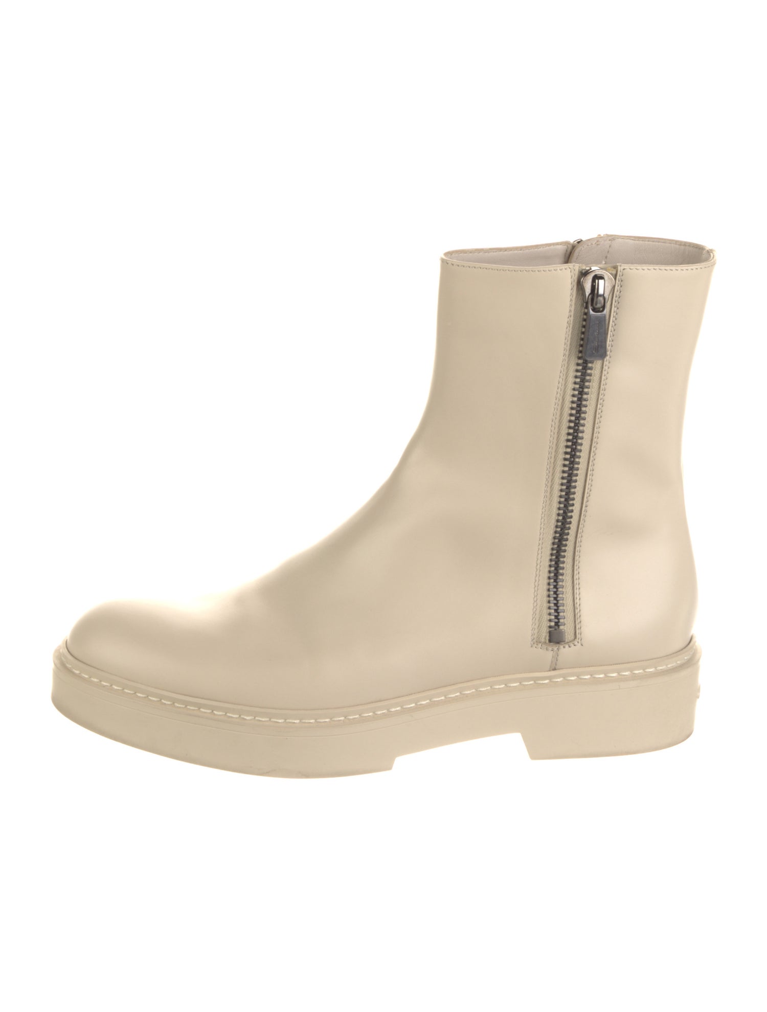 Santoni Leather Combat Boots