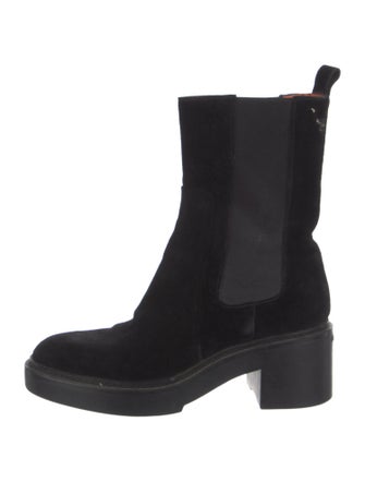 Santoni Suede Combat Boots