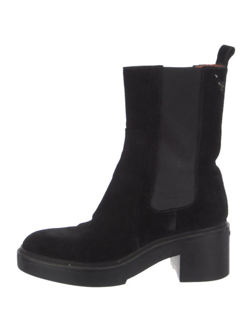 Santoni Suede Combat Boots