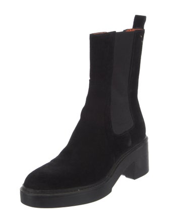 Santoni Suede Combat Boots
