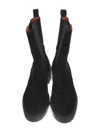 Santoni Suede Combat Boots