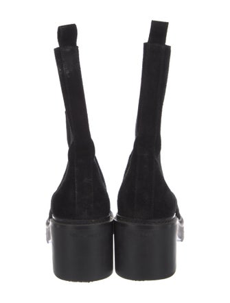 Santoni Suede Combat Boots