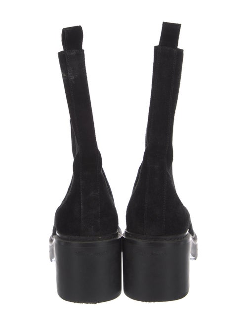 Santoni Suede Combat Boots