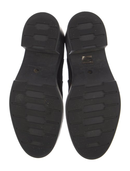 Santoni Suede Combat Boots