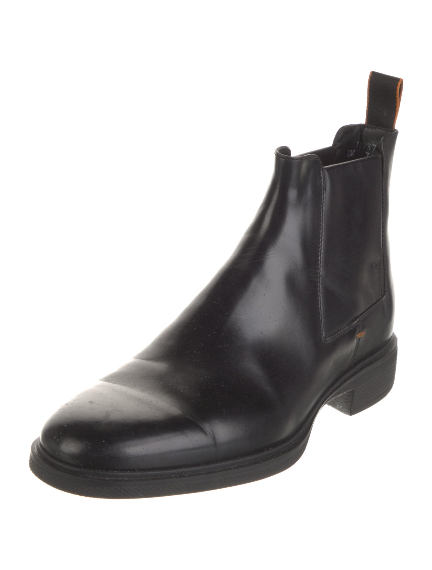 Santoni Leather Chelsea Boots