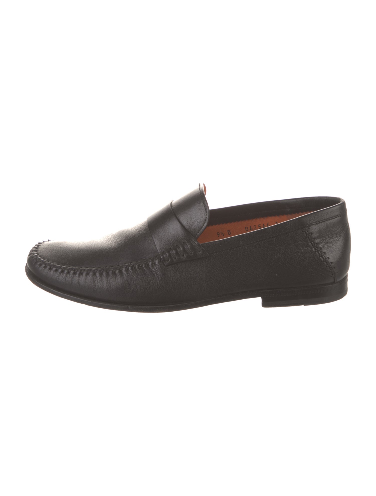 Santoni Leather Dress Loafers